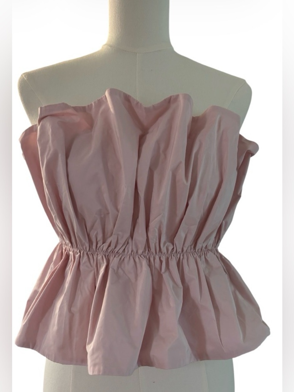 H&M Dusty Pink Strapless Ruffled Peplum Top. XS  Bundle and Save  SKU 6